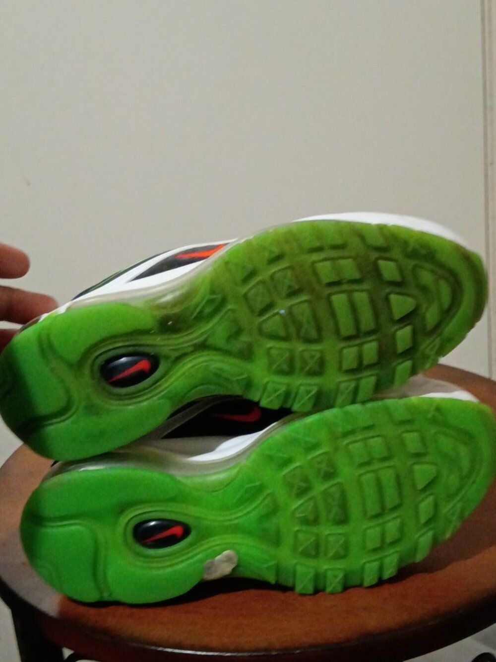 Nike Air Max 97 'City Pride Dallas Home' Black Green Sneaker CI4427-001 Size 4Y - Picture 4 of 14